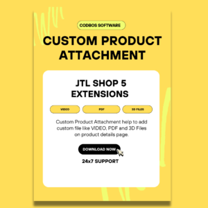 JTL Shop Product Attachment Extension Per Year License